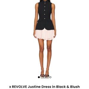 REVOLVE Black and Pink Sleeveless Dress